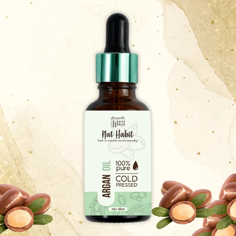 Nat Habit Cold Pressed Pure Argan Oil, 30 ml-2.webp